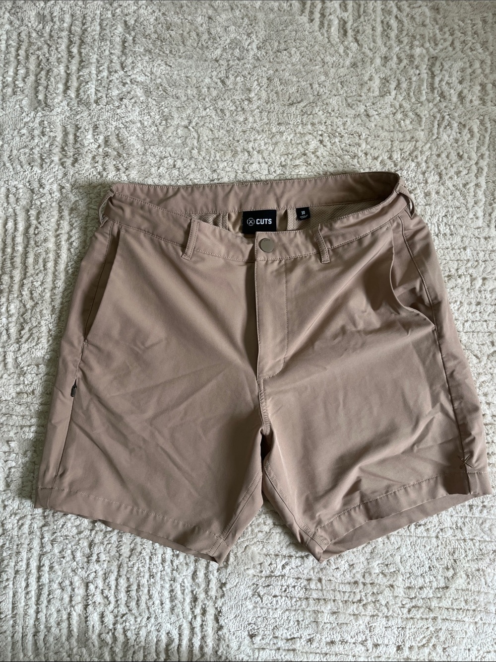 Cuts Men's Tan Performance Shorts